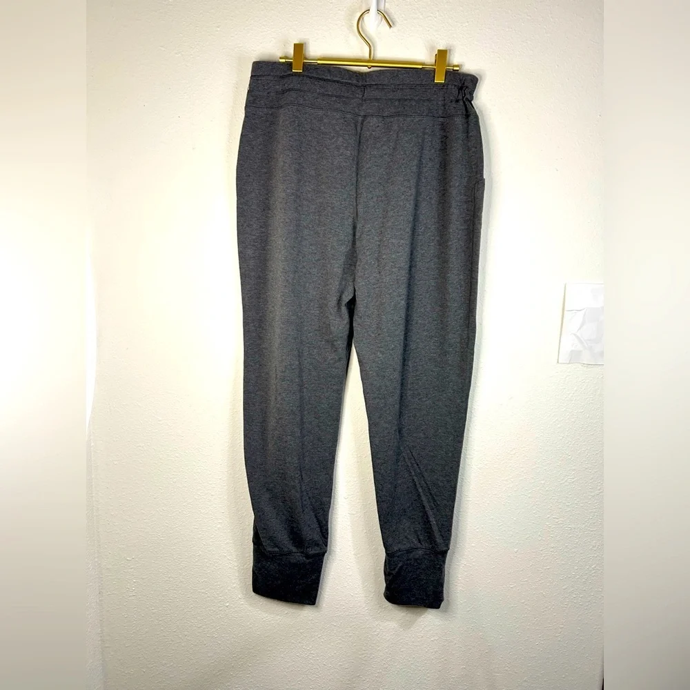 Rainbeau Women’s Size Large Gray Stretch Joggers Drawstring Waist Cuffed Pants - Picture 5 of 8